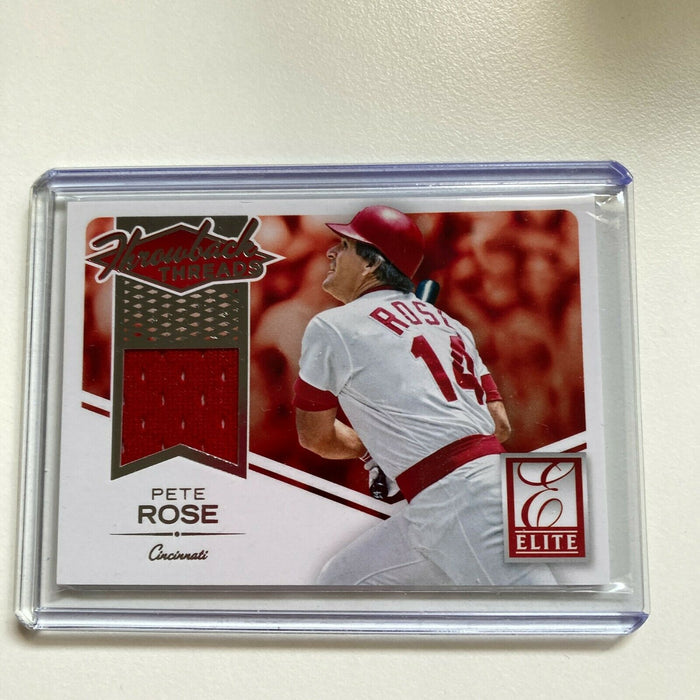 2015 Panini Donruss Elite Pete Rose Game Used Jersey Card