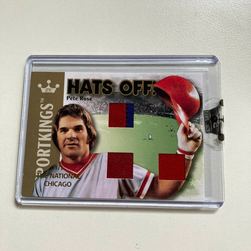 Leaf Sportkings National Convention Pete Rose 1/1 One Of One Game Used Jersey
