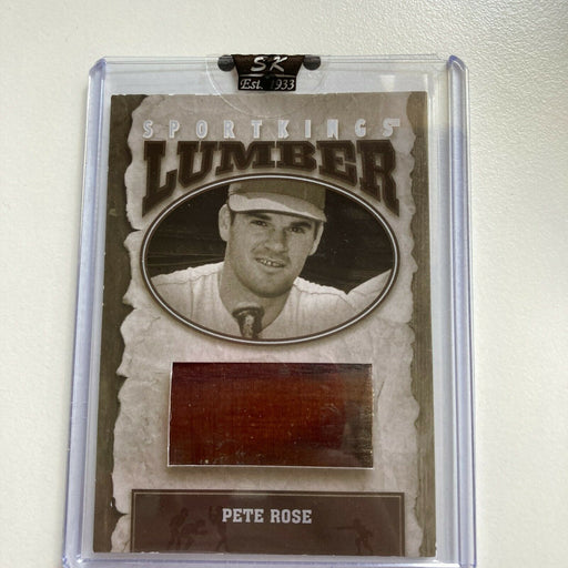 Leaf Sportkings Pete Rose Game Used Bat Baseball Card