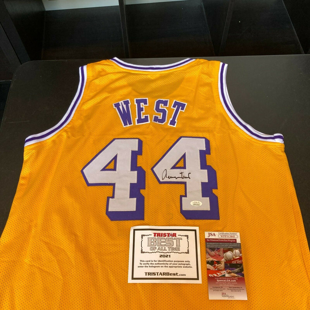 Jerry West Signed Los Angeles Lakers Mr. Clutch Jersey With JSA COA