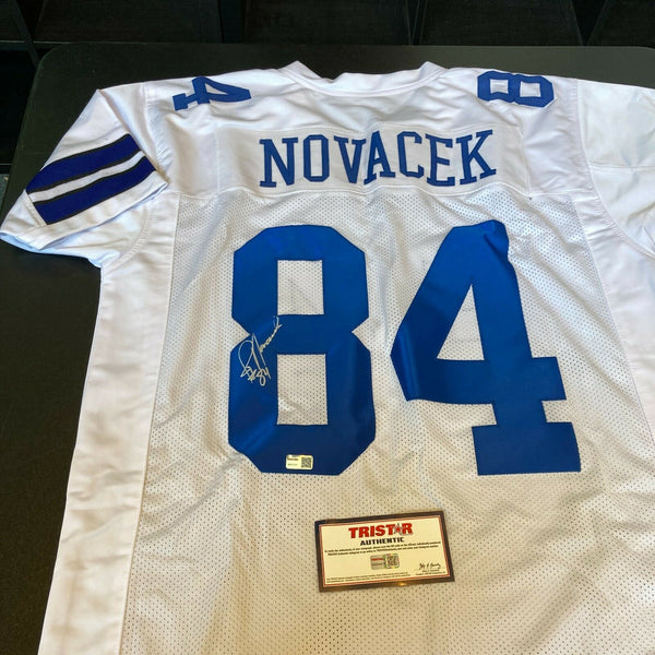 Jay Novacek Signed Autographed Dallas Cowboys Jersey With Tristar COA