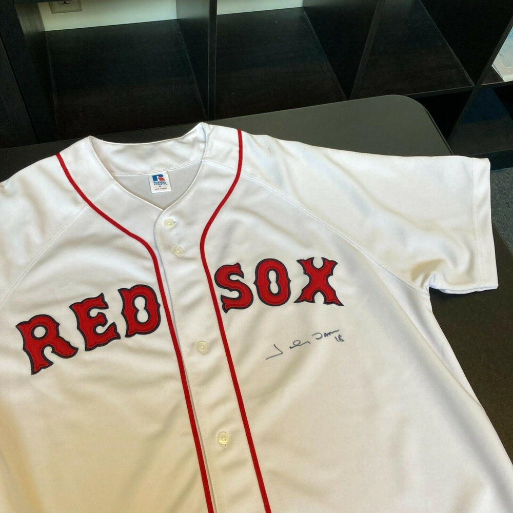 Johnny Damon Signed Autographed Authentic Boston Red Sox Jersey With JSA Sticker