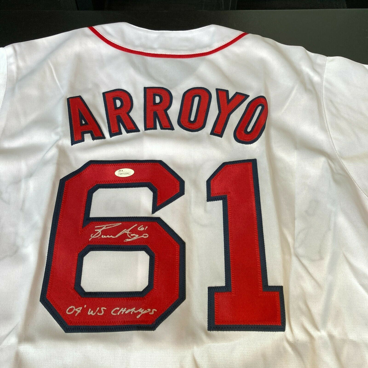 Bronson Arroyo Autographed Custom Jersey W/PROOF, Picture of Bronson  Signing For Us, PSA/DNA Authenticated, World Series Champion, Red Sox at  's Sports Collectibles Store