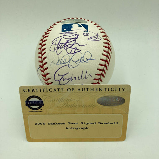 Derek Jeter 2006 New York Yankees Team Signed MLB Baseball With Steiner COA
