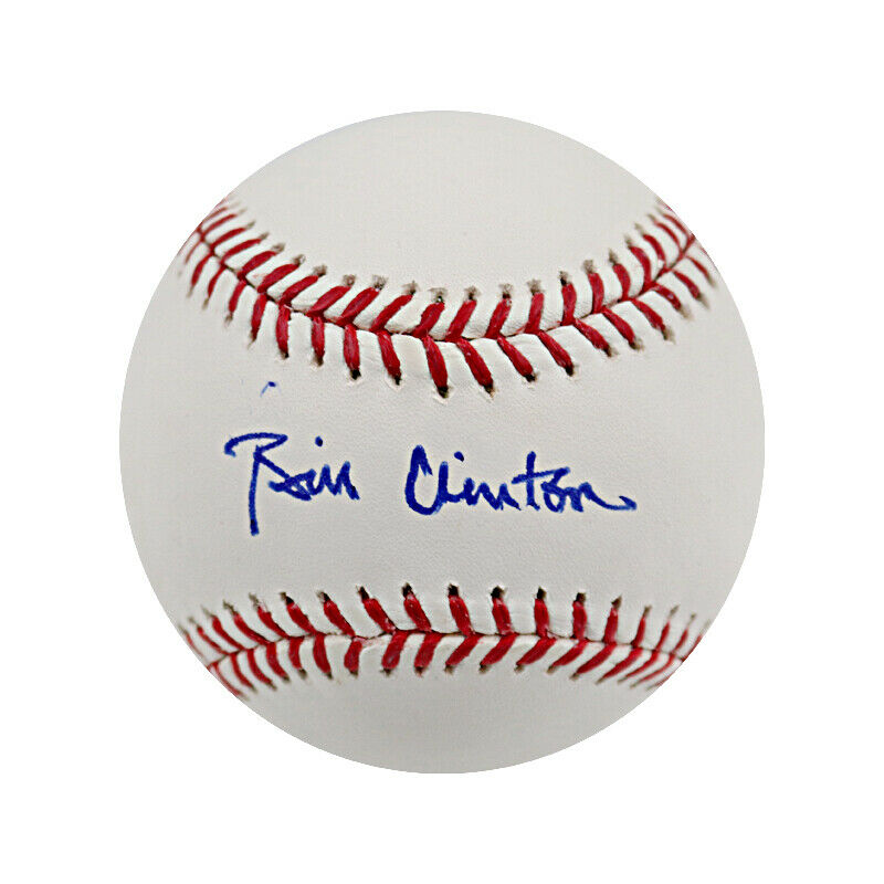 Mint President Bill Clinton Signed Official Major League Baseball With JSA COA