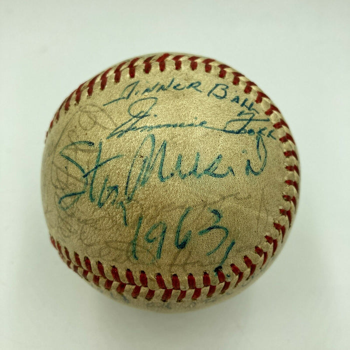 Jimmie Foxx HOF Legends 1963 All Star Game Dinner Multi Signed Baseball PSA DNA