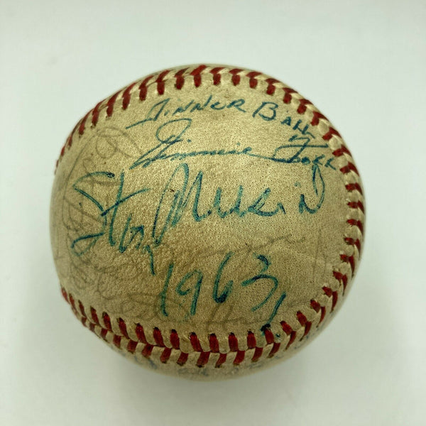 Jimmie Foxx HOF Legends 1963 All Star Game Dinner Multi Signed Baseball PSA DNA