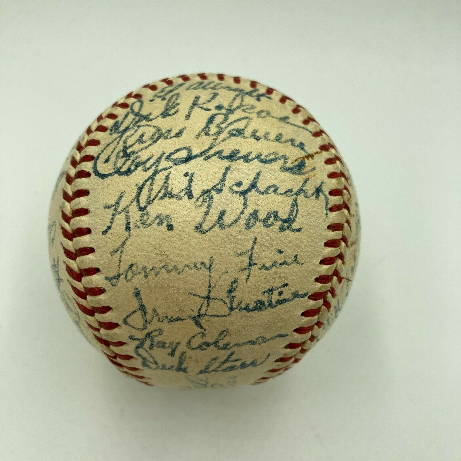 1950 Spring Training Autographed Official Baseball With 20 Total