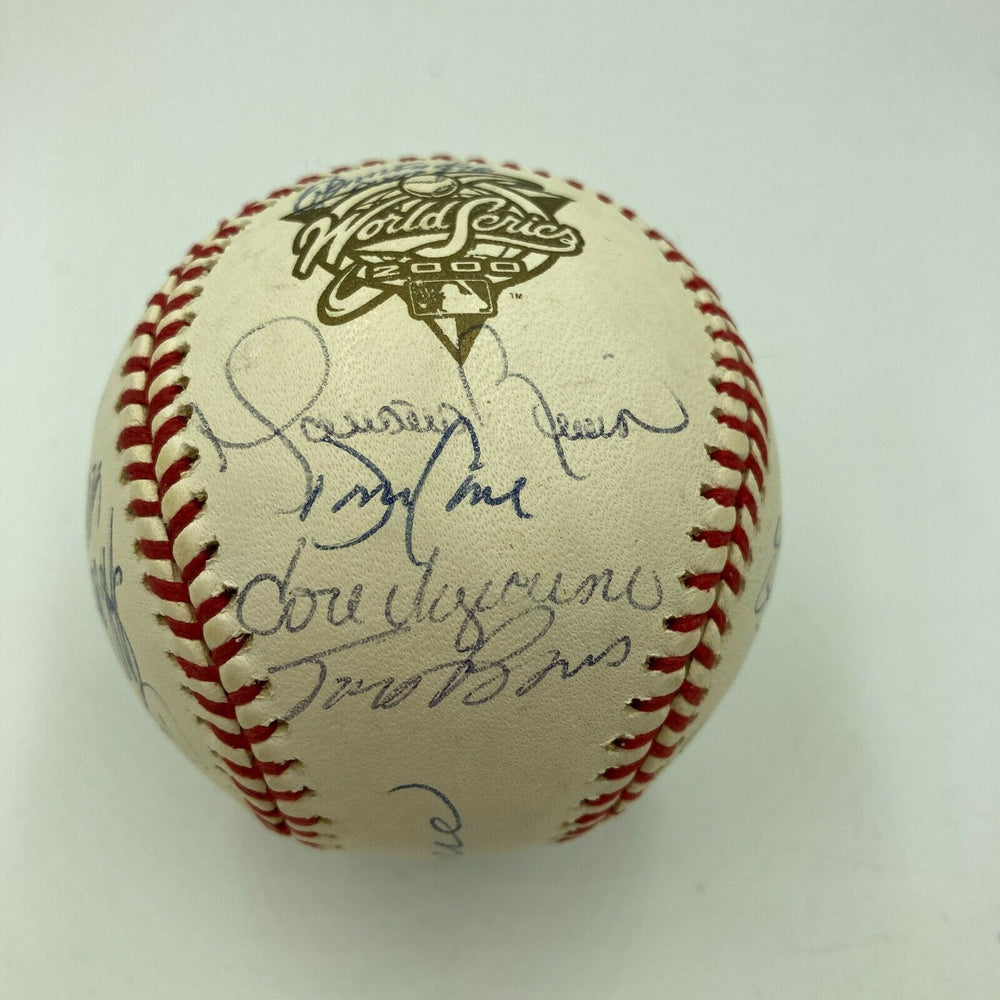 2000 New York Yankees World Series Champs Team Signed Baseball Derek Jeter JSA