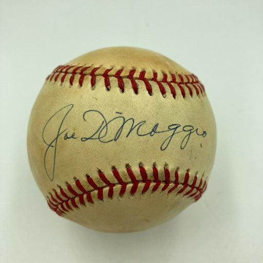 Joe Dimaggio Signed Autographed Official American League Baseball JSA COA