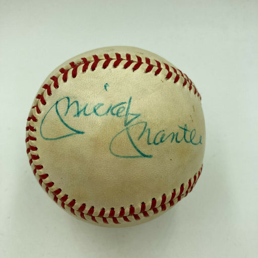 Mickey Mantle Signed 1970's Official League Baseball With JSA COA