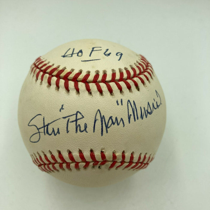 Stan "The Man" Musial Hall Of Fame 1969 Signed National League Baseball JSA COA