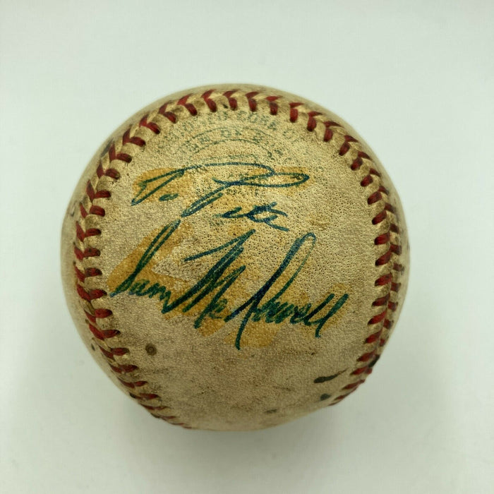Sam McDowell Signed Vintage Game Used Official American League Baseball