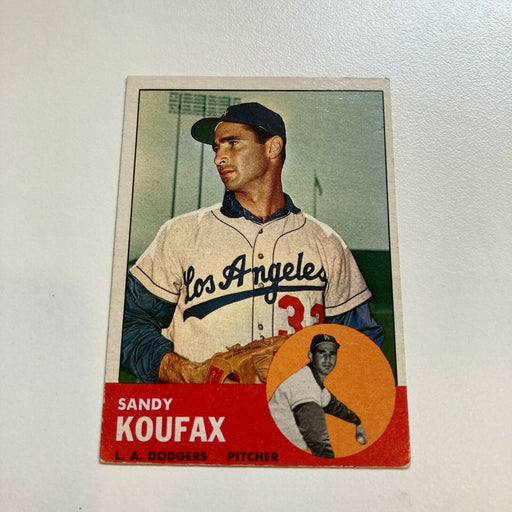 1963 TOPPS #210 SANDY KOUFAX DODGERS VG-EX