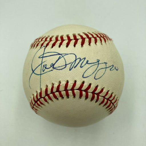 Mint Joe Dimaggio Signed Spalding 1960's Major League Baseball With JSA COA