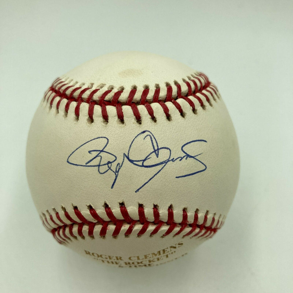 Roger Clemens Signed STAT Major League Baseball MLB Authentic & Tristar Hologram