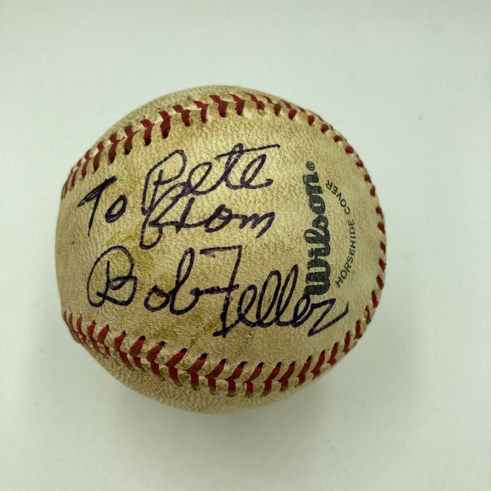 Bob Feller Signed Autographed 1960's Minor League Game Used Baseball
