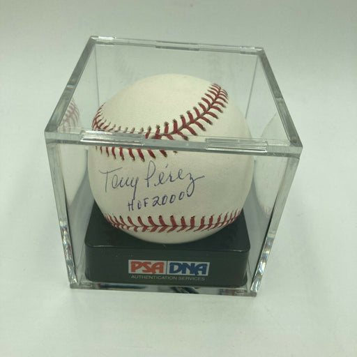 Tony Perez HOF 2000 Signed MLB Baseball PSA DNA Graded GEM MINT 10