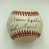 Warren Spahn & Johnny Sain Signed National League Baseball JSA COA