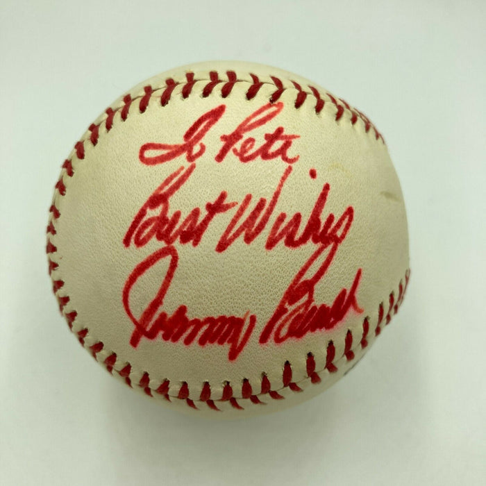 Johnny Bench Signed Vintage National League Feeney Baseball JSA COA