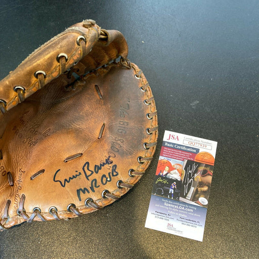 Ernie Banks Mr Cub Signed 1960's Game Model Baseball Glove Chicago Cubs JSA COA