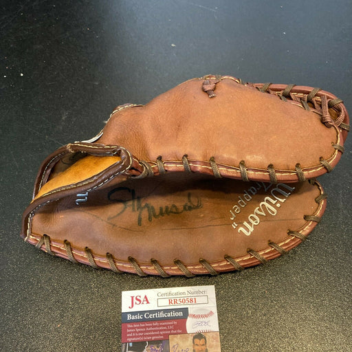 Stan Musial Signed Autographed 1950's Game Model Baseball Glove With JSA COA