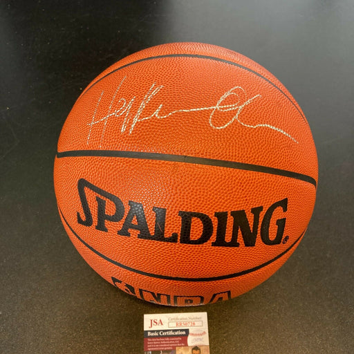 Hakeem Olajuwon Signed Spalding Official NBA Game Basketball With JSA COA