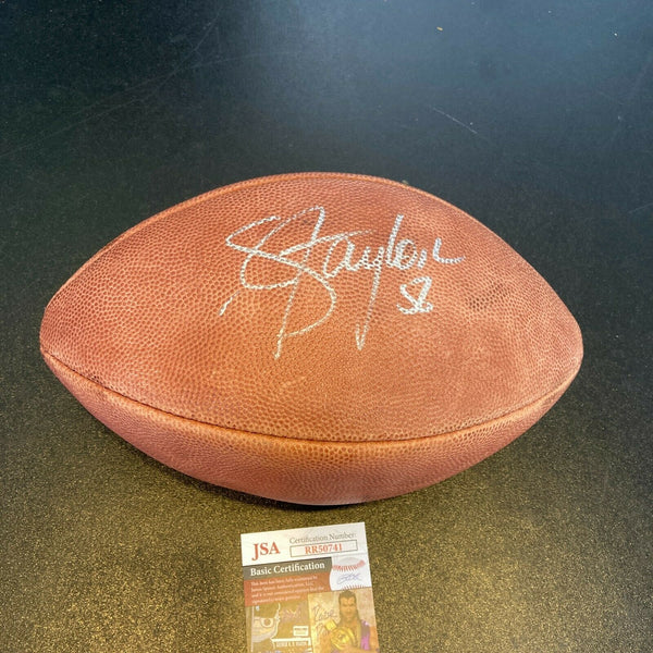 Lawrence Taylor Signed Wilson Official Super Bowl XXI NFL Football JSA COA