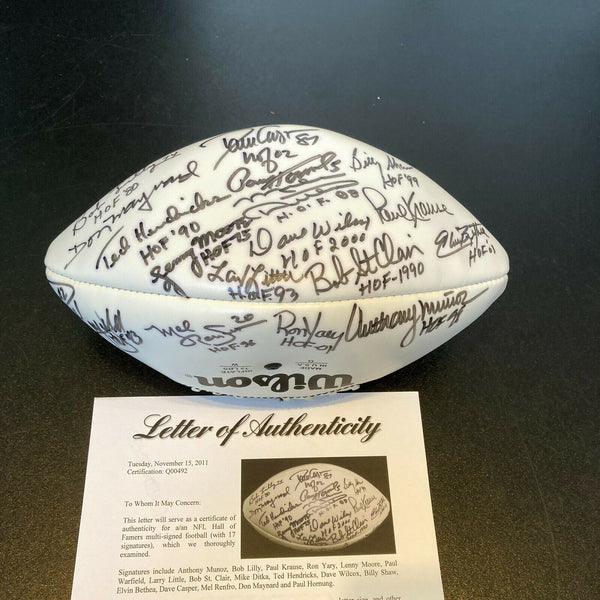 Mike Ditka Hall Of Fame Celebrity Golf Classic Multi Signed Football PSA DNA COA