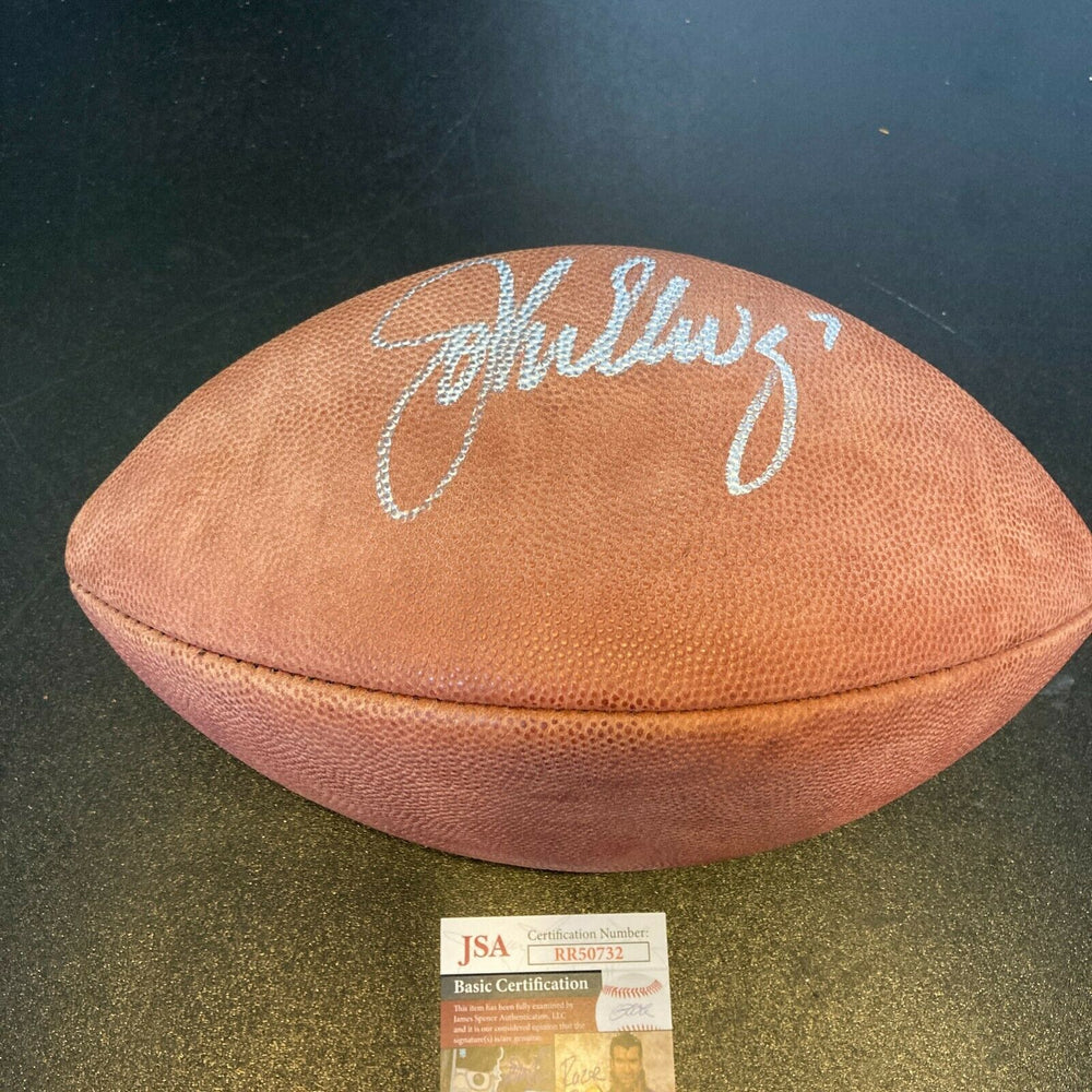 John Elway Signed Official NFL Duke Football