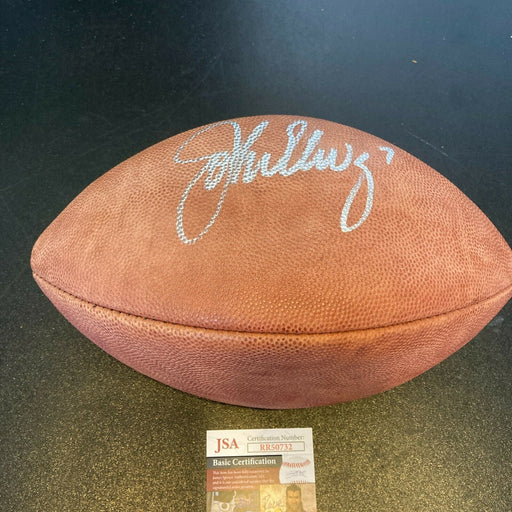 John Elway Signed Official Super Bowl XXXII Wilson NFL Football JSA COA