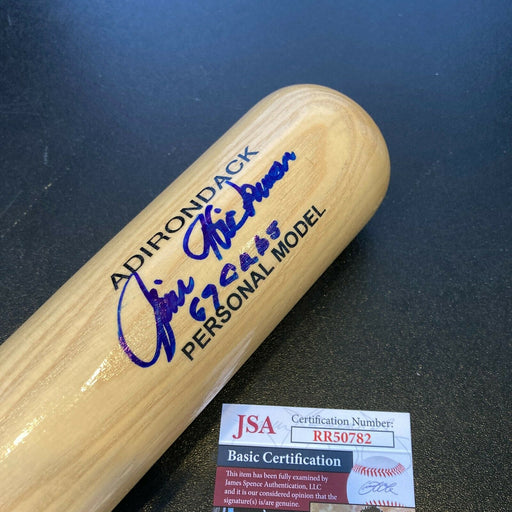 Jim Hickman Signed Adirondack Baseball Bat 1969 Chicago Cubs With JSA COA