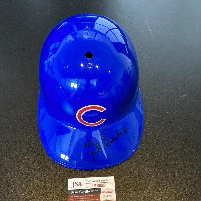 Glenn Beckert Signed Full Size Chicago Cubs Baseball Helmet 1969 Cubs JSA COA