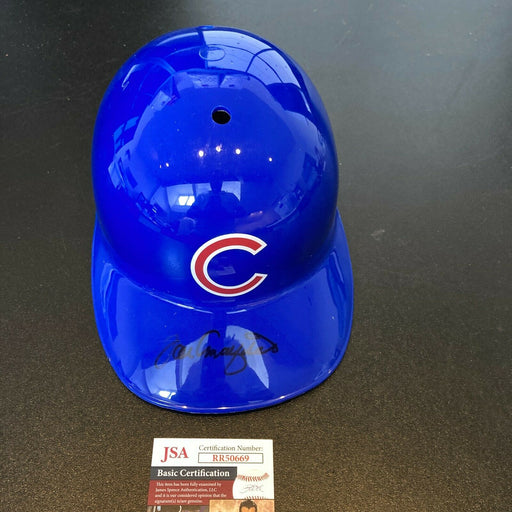 Joe Amalfitano Signed Full Size Chicago Cubs Baseball Helmet 1969 Cubs JSA COA