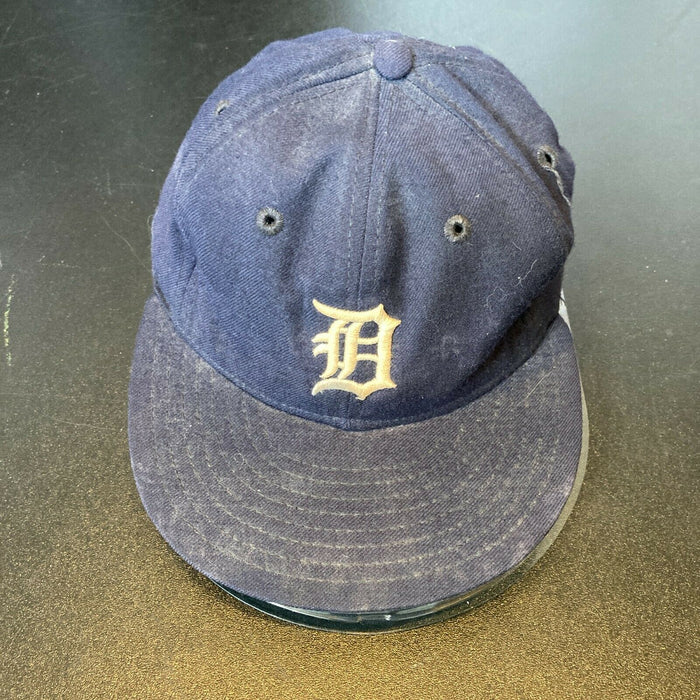 Dan Petry Signed 1980's Detroit Tigers Game Used Baseball Hat With JSA COA