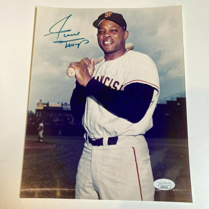 Willie Mays Signed Autographed 8x10 Photo With JSA COA