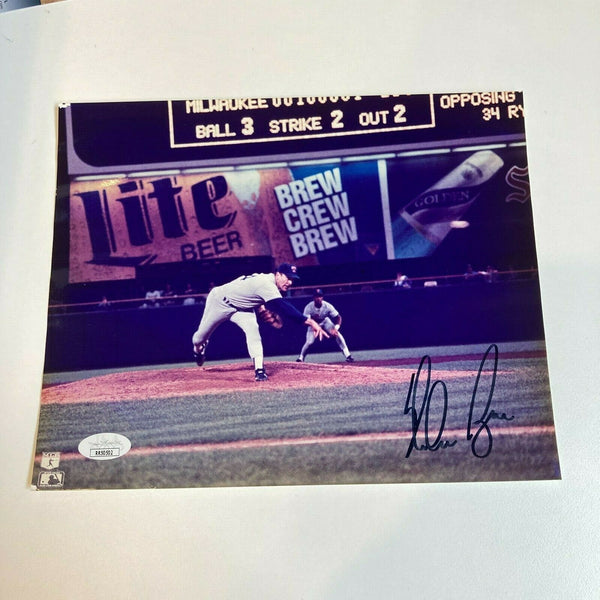 Nolan Ryan No Hitter Signed Autographed 8x10 Photo With JSA COA