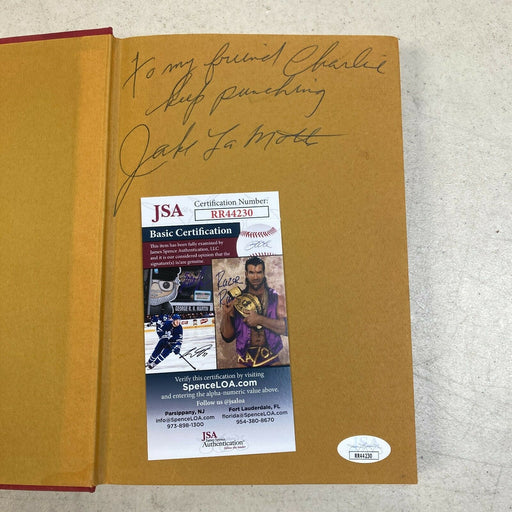 Jake La Motta Signed Autographed Raging Bull Book With JSA COA