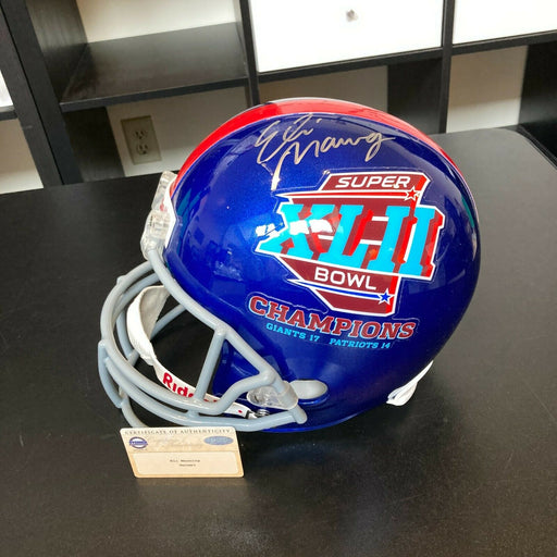 Eli Manning Signed Super Bowl XLII Full Size Helmet With Steiner COA