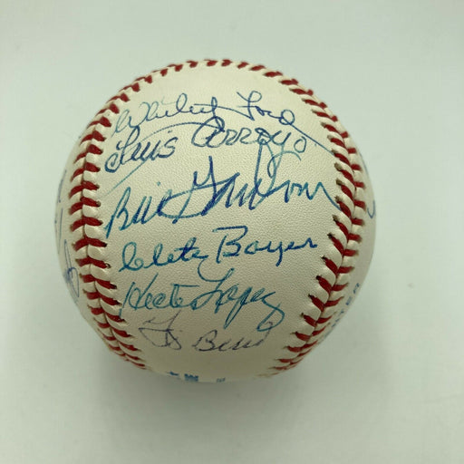 1961 New York Yankees World Series Champs Team Signed Baseball PSA DNA Sticker