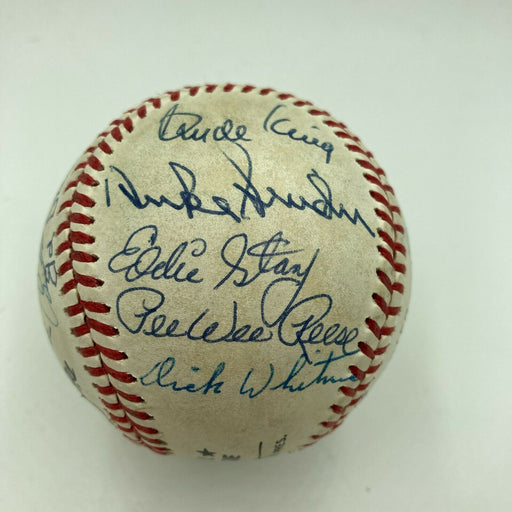 1947 Brooklyn Dodgers National League Champs Team Signed Baseball JSA COA