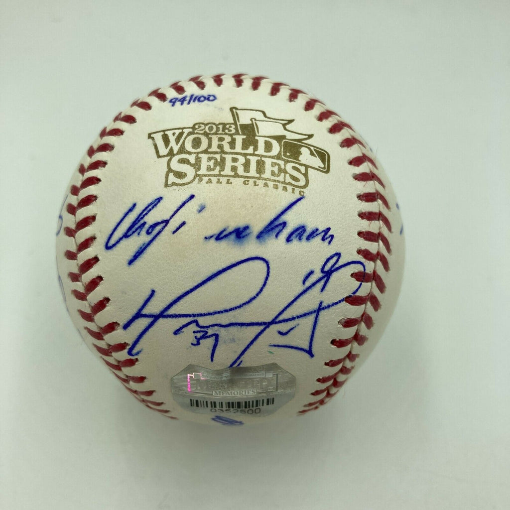 2013 Boston Red Sox WS Champs Team Signed World Series Game Used