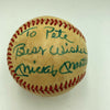 Mickey Mantle Signed Vintage American League Baseball "To Pete" JSA COA