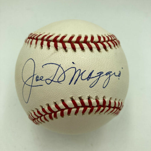 Mint Joe Dimaggio Signed American League Baseball JSA COA & PSA DNA Sticker