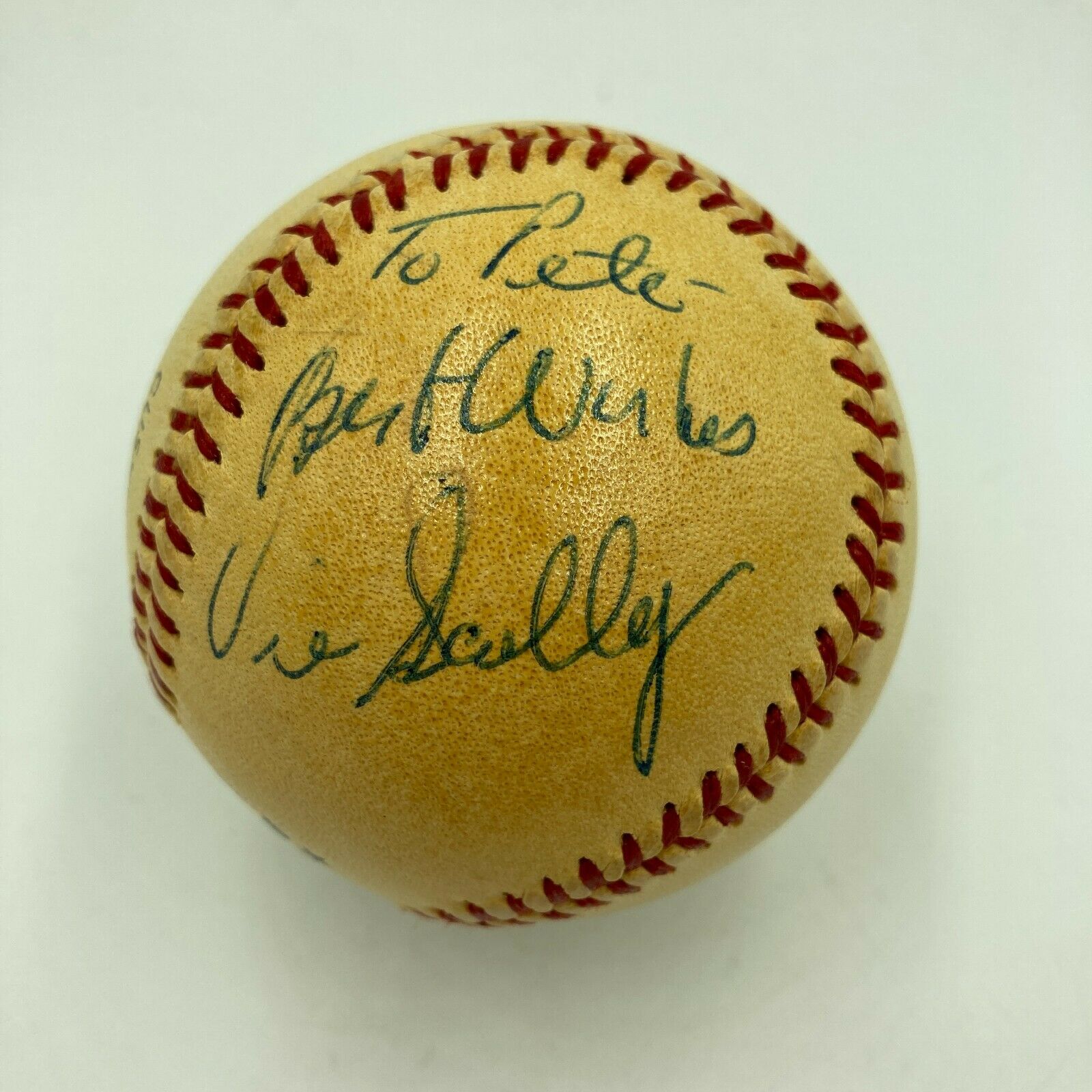 Vin Scully Autographed Baseball