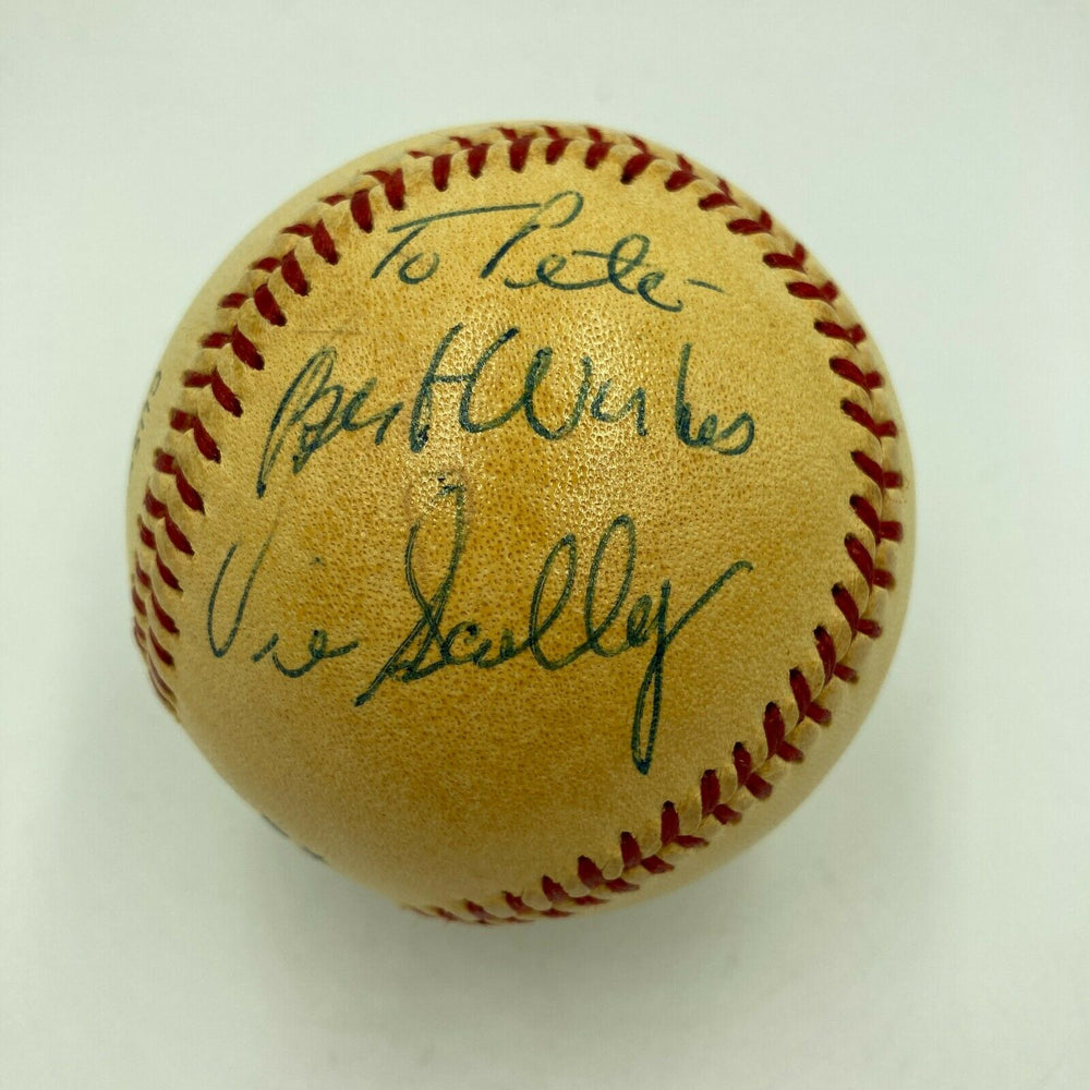 Vin Scully Signed Autographed Vintage National League Baseball With JSA COA