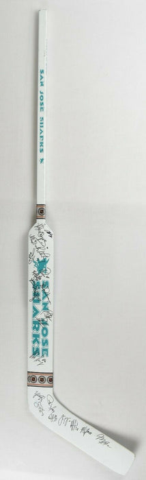 1991–92 San Jose Sharks Inaugural Season Team Signed Goalie Stick JSA COA