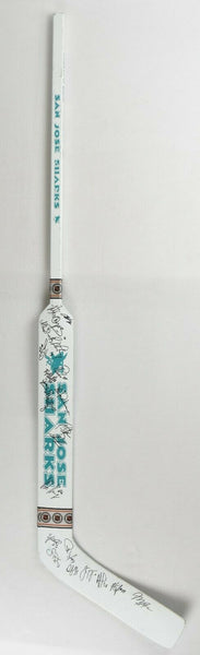 1991–92 San Jose Sharks Inaugural Season Team Signed Goalie Stick JSA COA