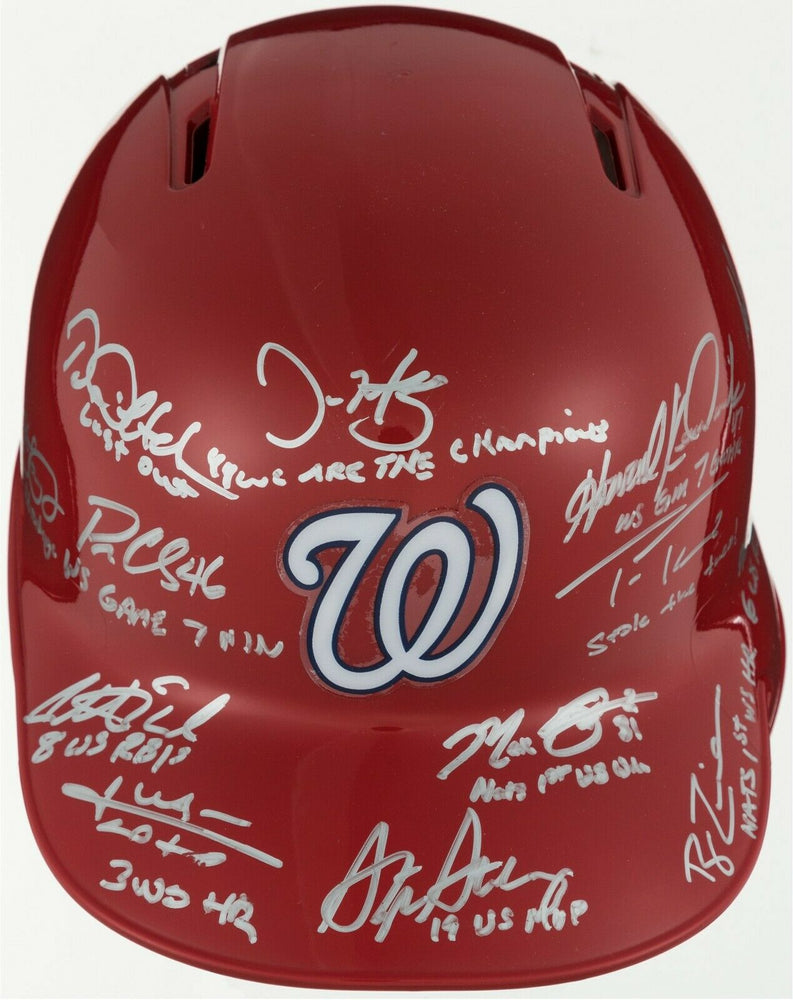 2019 Washington Nationals World Series Champs Team Signed Helmet Fanatics & MLB