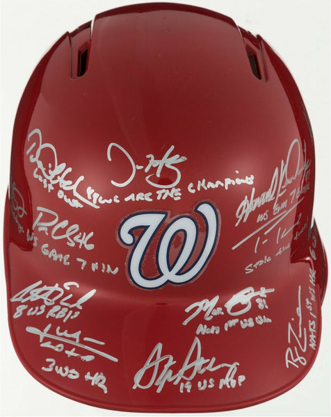 2019 Washington Nationals World Series Champs Team Signed Helmet Fanatics & MLB